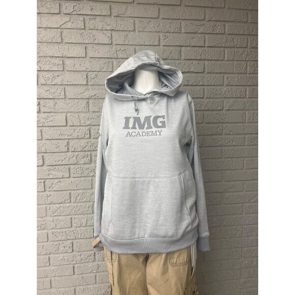 Under Armour  IMG Academy Gray Hoodie Sweatshirt Size S - Picture 1 of 8